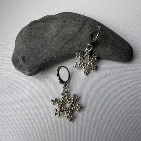 Silver Star Earrings
