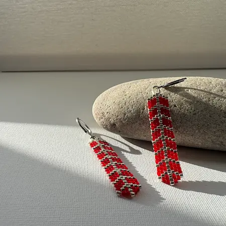 Red Fairy Earrings